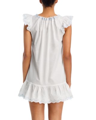 Voile Flutter Sleeved Mini Nightgown - Exclusive