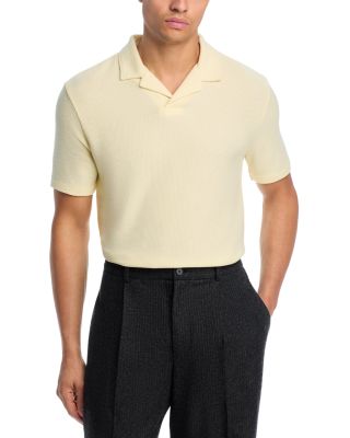 Macro Honeycomb Cabana Johnny Collar Shirt