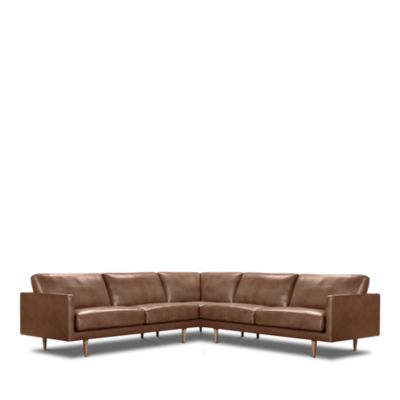 DeAngelis Three Piece Leather Sectional