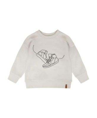Boys' Long Sleeve Sneaker French Terry Sweatshirt - Little Kid, Big Kid