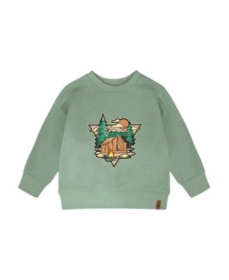 Boys' Long Sleeve Graphic Mountain French Terry Sweatshirt - Little Kid, Big Kid