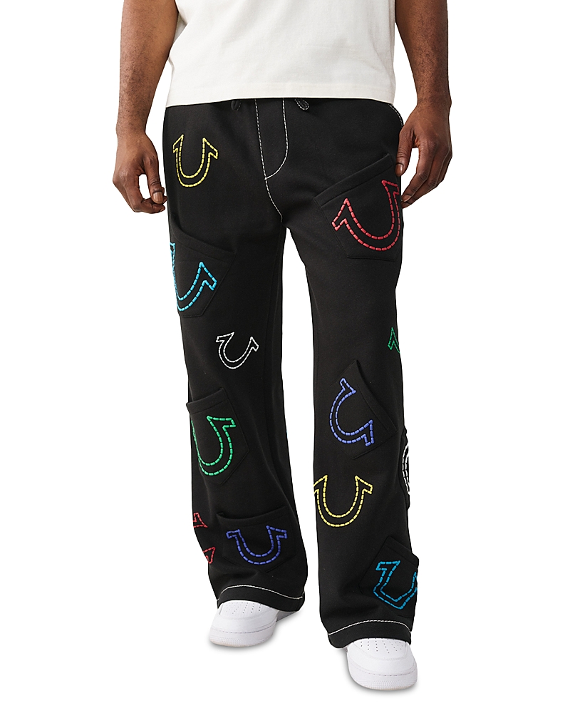 True Religion Big T Baggy Logo Graphic Sweatpants