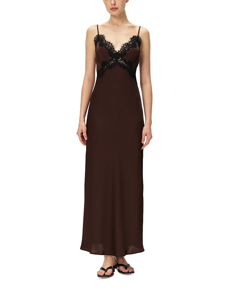 Elodie The Label Evy Satin Slip Dress