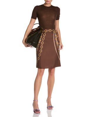 Silk Twill Print The Lover Skirt