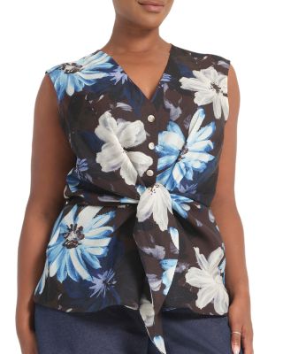 Aveline Floral Tie Front Shirt