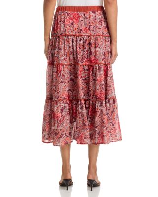 Paisley Tiered Skirt