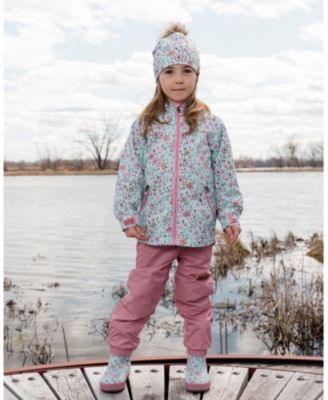 Girls' Two-Piece Mid-Season Mini Flower Outerwear Set - Little Kid