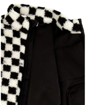 Unisex Long Sleeve Sherpa Jacket Checkerboard - Baby