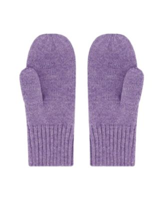 Girls' Soft Ribbed Knit Mittens - Little Kid, Big Kid