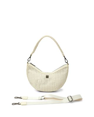 Posh Cut Out Leather Shoulder Bag
