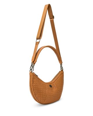 Posh Cut Out Leather Shoulder Bag