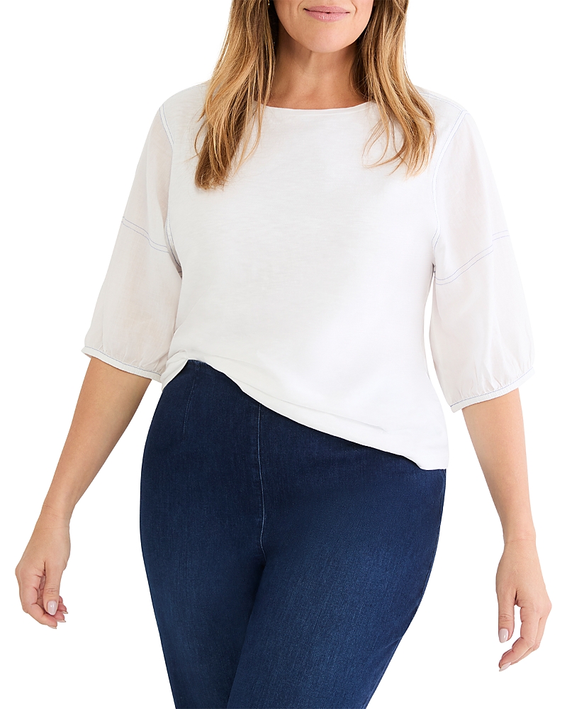 Nic+Zoe Plus Elbow Sleeve Top