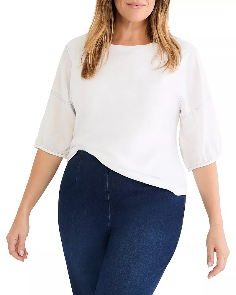 Nic+Zoe Plus Elbow Sleeve Top