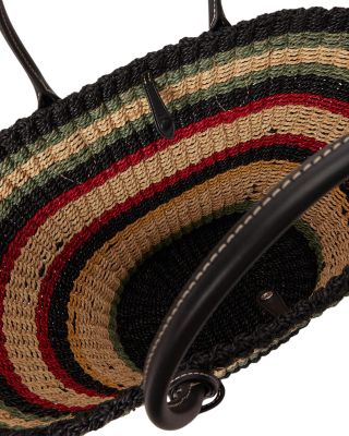 Bellport Raffia Basket Tote