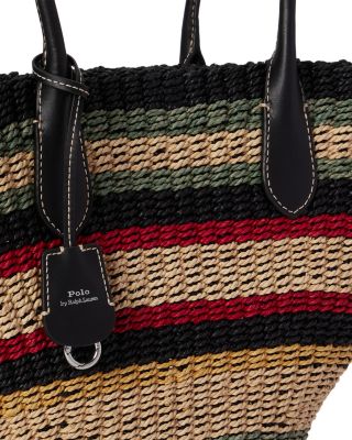 Bellport Raffia Basket Tote