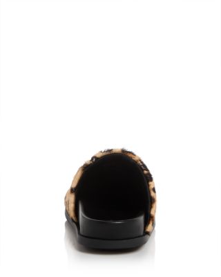 Women's Label Calf Hair Mule Flats