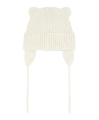  Unisex Logo Patch Ribbed Knit Hat - Baby