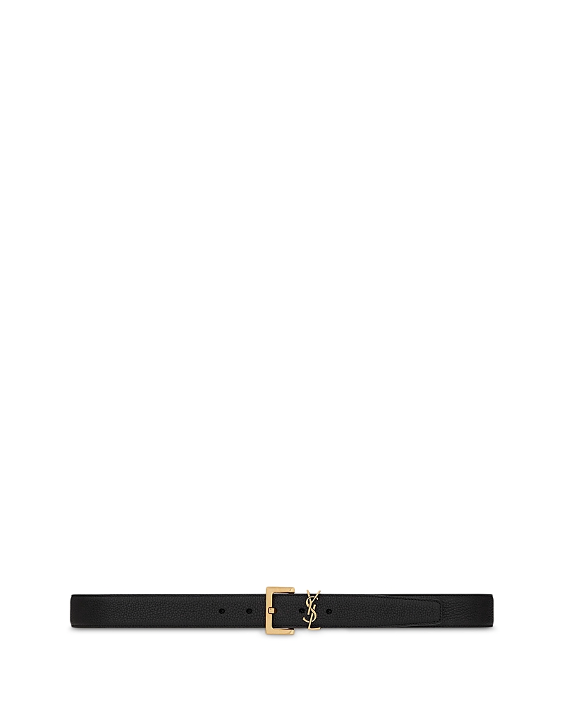 Saint Laurent Cassandre Belt with Square Buckle