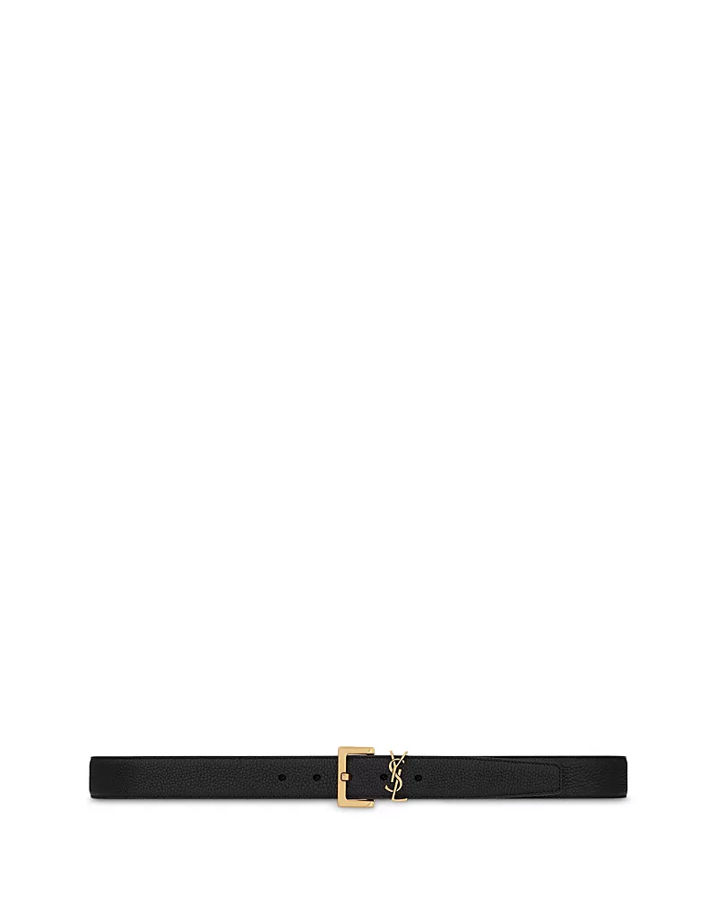 Saint Laurent Cassandre Belt with Square Buckle