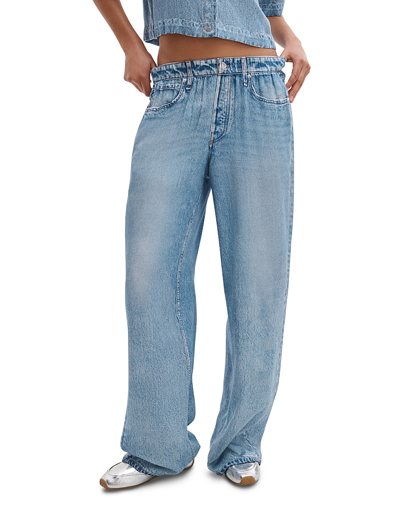 rag & bone Miramar Slink High Rise Wide Leg Jeans in Muray
