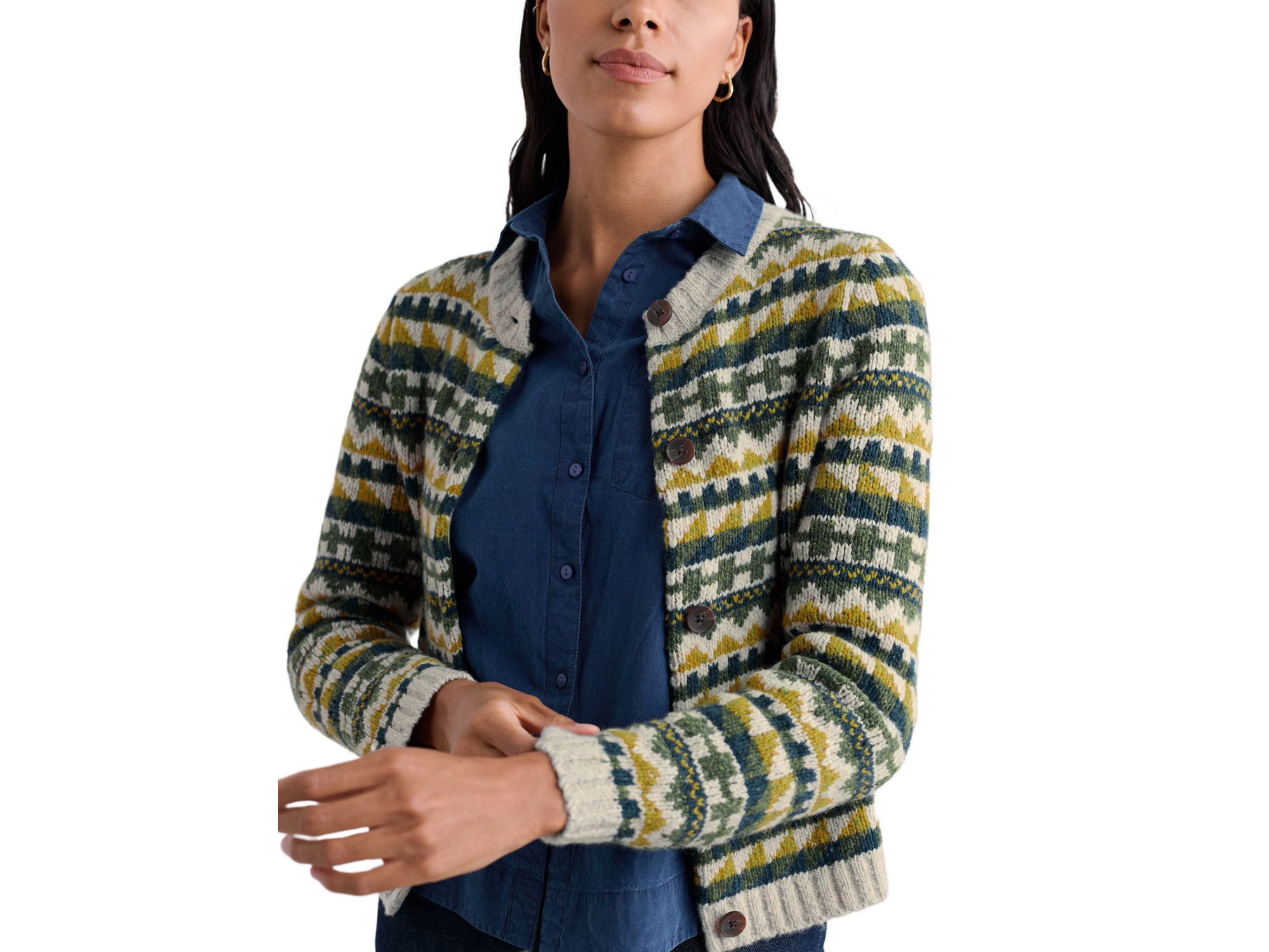 Women's Dawson Pick Cardigan Fairisle Merino - Image 1