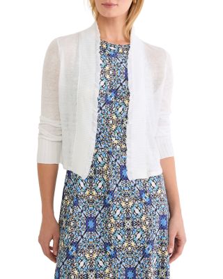 Ruffle Feather Knit Cardigan