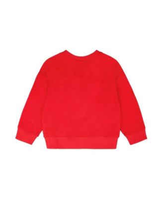 Girls' French Terry Heart and Flower Embroidery Sweatshirt - Big Kid