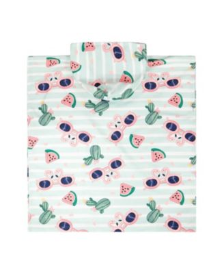  Girls' Hooded Flamingo and Cactus Beach Towel - Big Kid
