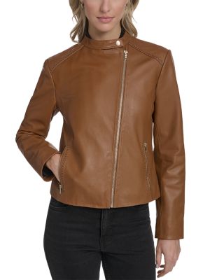 Cole Haan Stand Collar Racer Jacket