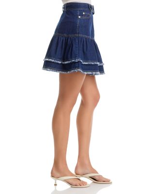 Bicolor Fringe Martina Skirt