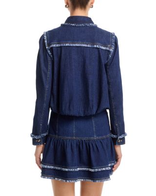 Bicolor Fringe Indria Jacket 