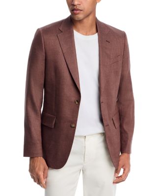 Linen And Wool Twill Extra Slim Fit Sport Jacket