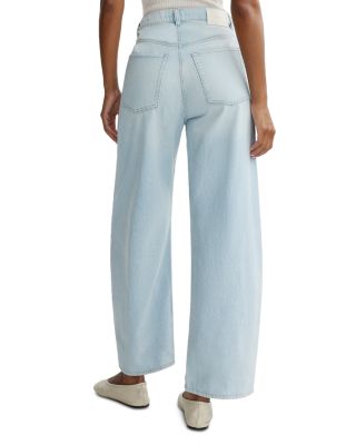 Petite Taylor High Rise Barrel Jeans in Poolside Aura