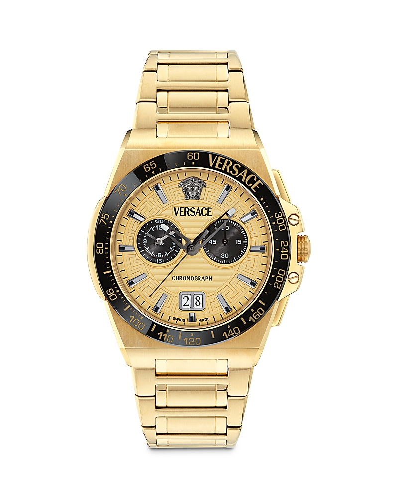Versace Greca Reaction Chronograph, 43mm · One Size