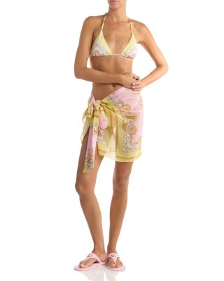 Printed Georgette Pareo Swim Cover-Up 