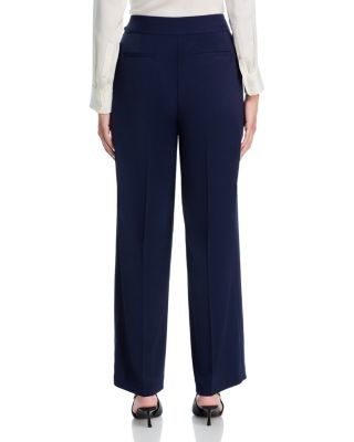 The Sarah Chain Detail High Waist Straight Leg Pants