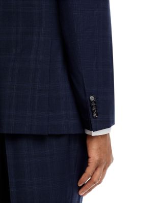 H-Huge Tonal Plaid Slim Fit Suit