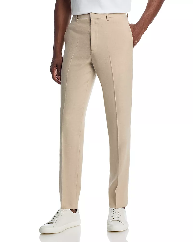 Theory Mayer Linen & Wool Slim Fit Suit Pants