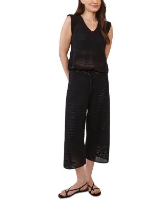 Crop Wide Leg Crochet Pants