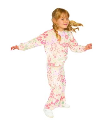 Girls' French Terry Printed Flowers Sweatshirt - Baby