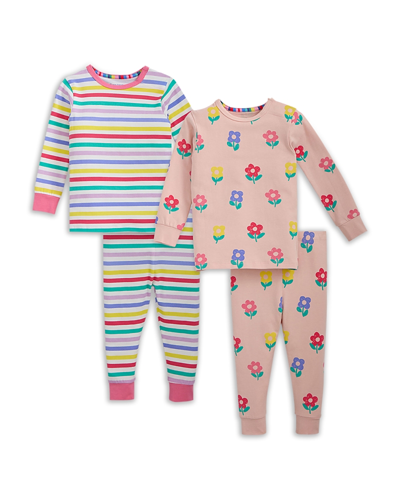 Magnetic Me Girls' CloudStretch Magnetic Pajamas, 4-Piece Set - Baby, Little Kid, Big Kid