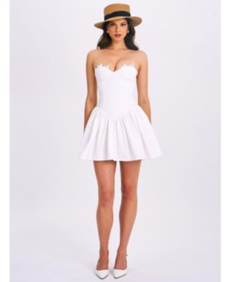  Sacha Lace Drop Waist Mini Dress