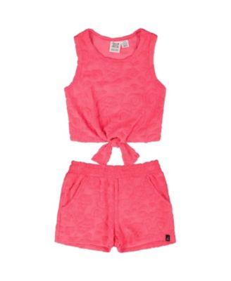 Girls' Terry Tank Top with Elastic Waist Shorts Set - Big Kid