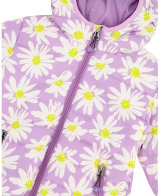 Girls' Quilted Mid-Season Daisy Jacket - Little Kid