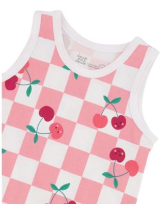 Girls' Organic Cotton Jersey Cherries Sleeveless Tank Top - Big Kid