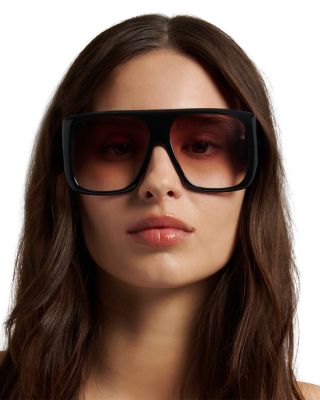 Square Flat Top Sunglasses, 60mm