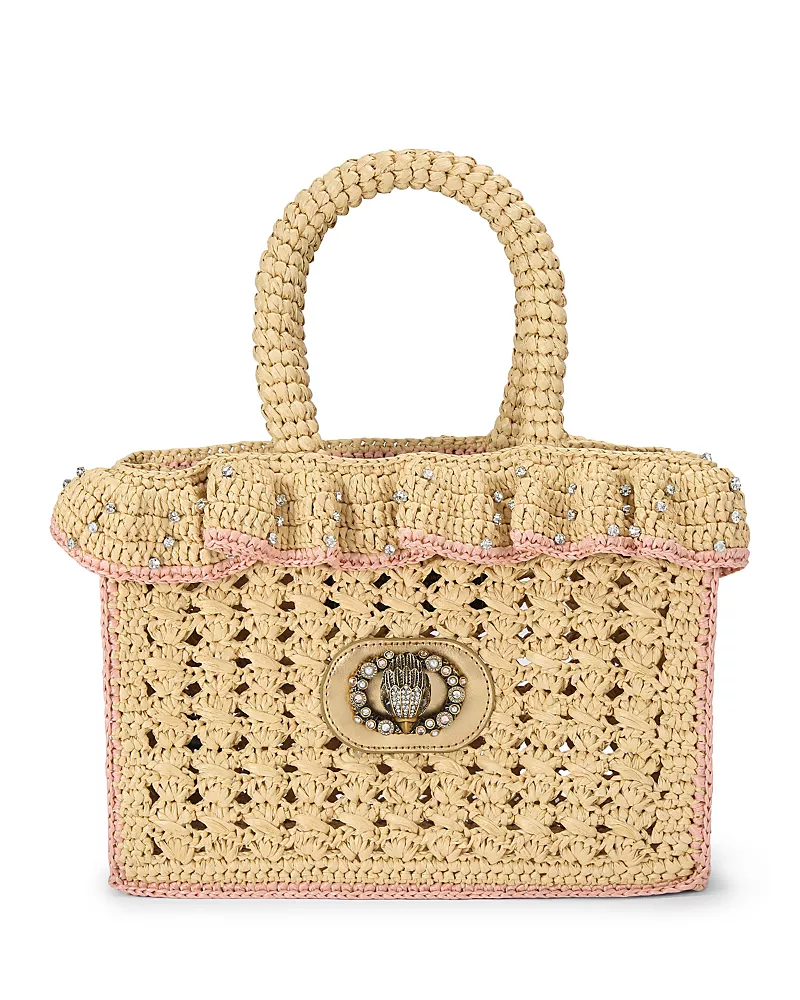 Kurt Geiger London Chelsea Ruffle Crochet Tote