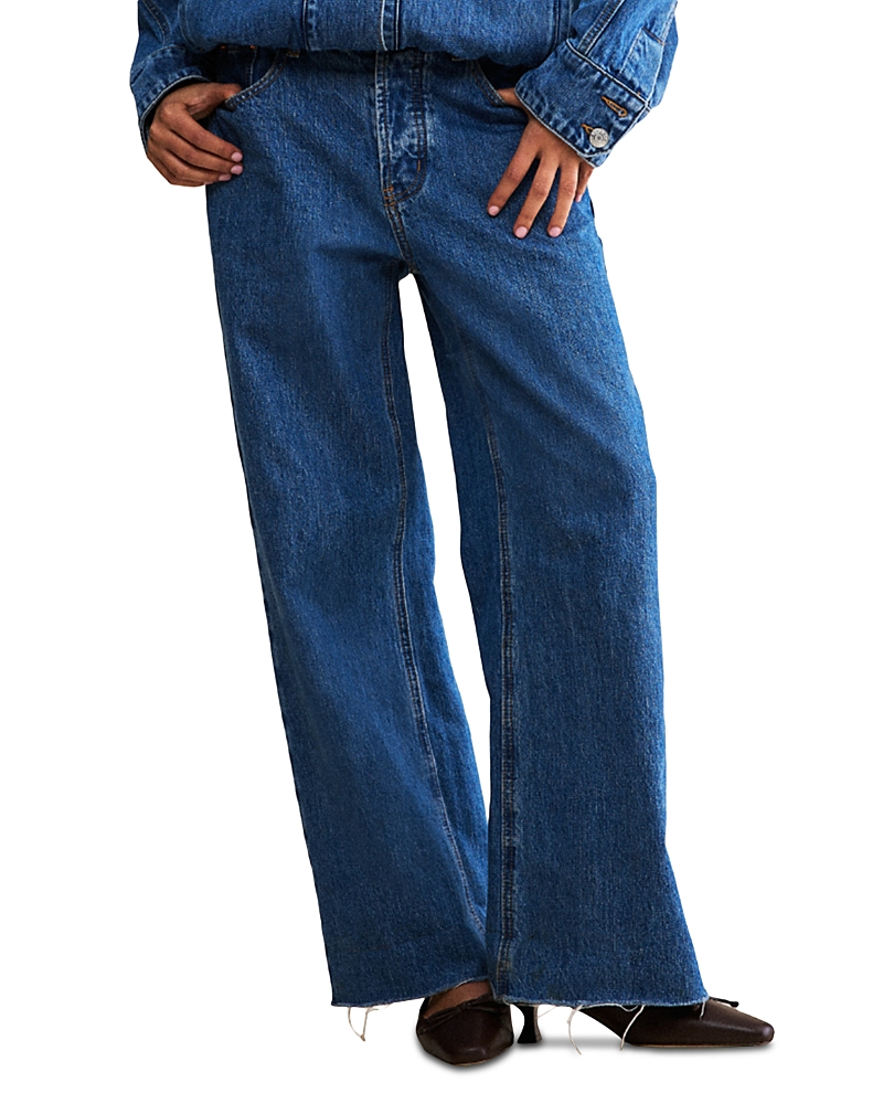 Parke The Baggy High Rise Jeans in Medium Wash