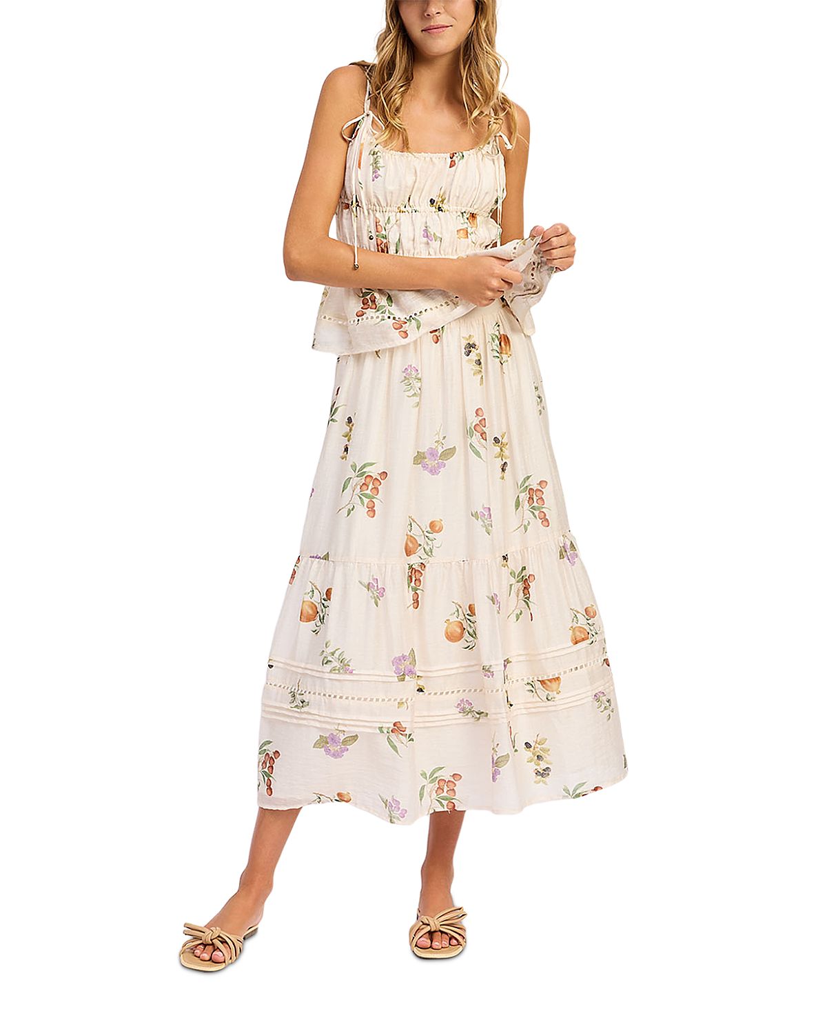 En Saison Tusla Tiered Maxi Skirt