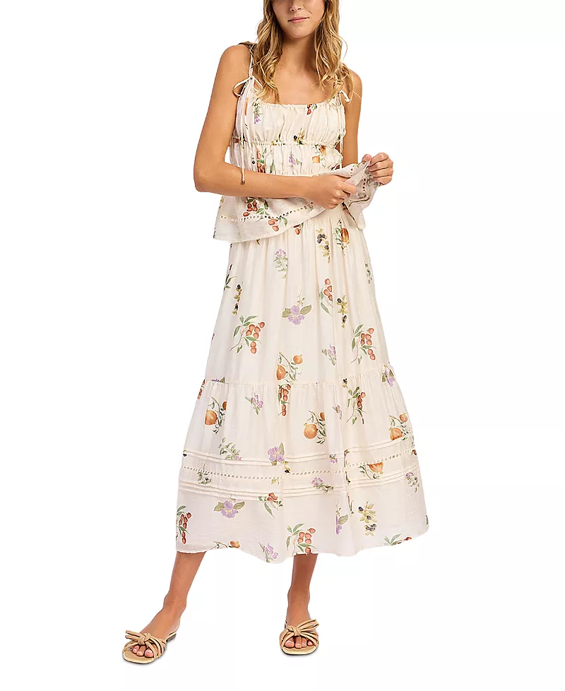 En Saison Tusla Tiered Maxi Skirt
